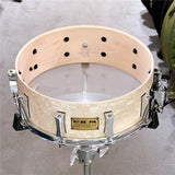 USED_​​8-ply_Maple_Snare_Drum_14x5_-_Vintage_White_Marine_Pearl_Wrap_04