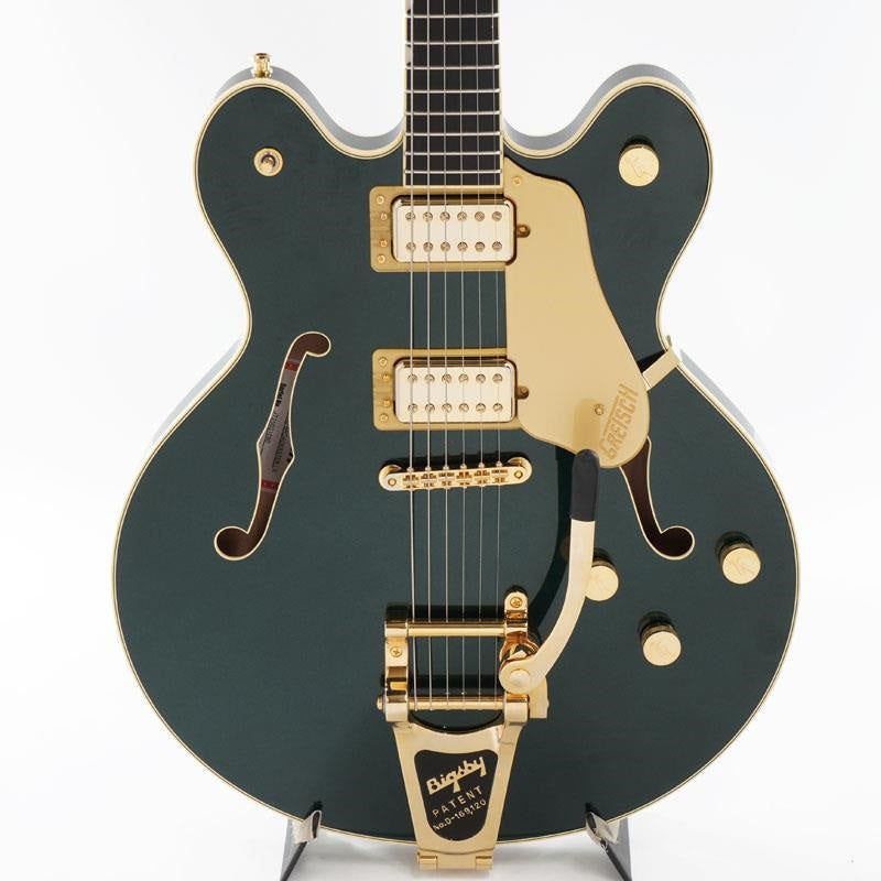 USED_​​Professional_Collection_Broadkaster_LX_Center_Block_with_String-Thru_Bigsby_and_Gold_Hardware_(Cadillac_Green_Ebony)_[SN__JT25031090]_01