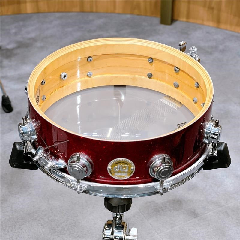 USED_​​Collector's_Maple_Snare_Drum_[13x4___Ruby_Glass_Finish_Ply]_04