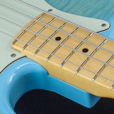 USED_​​2024_Collection_Hybrid_II_Jazz_Bass_Flame_Maple_Top_(Celeste_Blue)_10