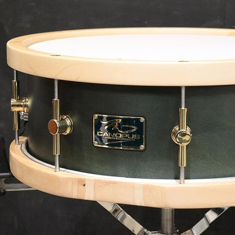 MO-1455WH_[MO_Snare_Drum_14''×5_5''_w_Wood_Hoop_-_Black_Olive_Oil]_[Manufacturer_discontinued，_last_stock!]_02