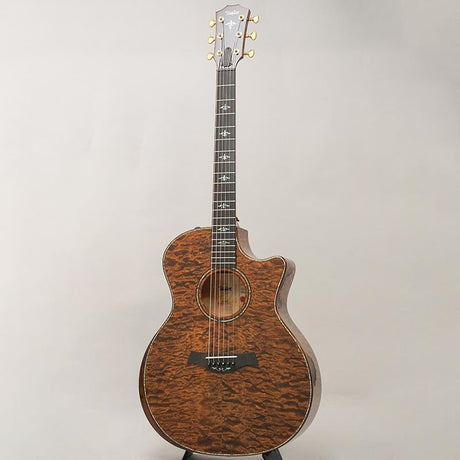 Taylor_Custom_Gace_Hand_Select_All_Quilt_Maple_(Transparent_Dark_Brown)_[Ikebe_Musical_Instruments_50th_Anniversary_Limited_Edition_Model]_03