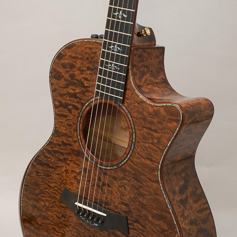 Taylor_Custom_Gace_Hand_Select_All_Quilt_Maple_(Transparent_Dark_Brown)_[Ikebe_Musical_Instruments_50th_Anniversary_Limited_Edition_Model]_07