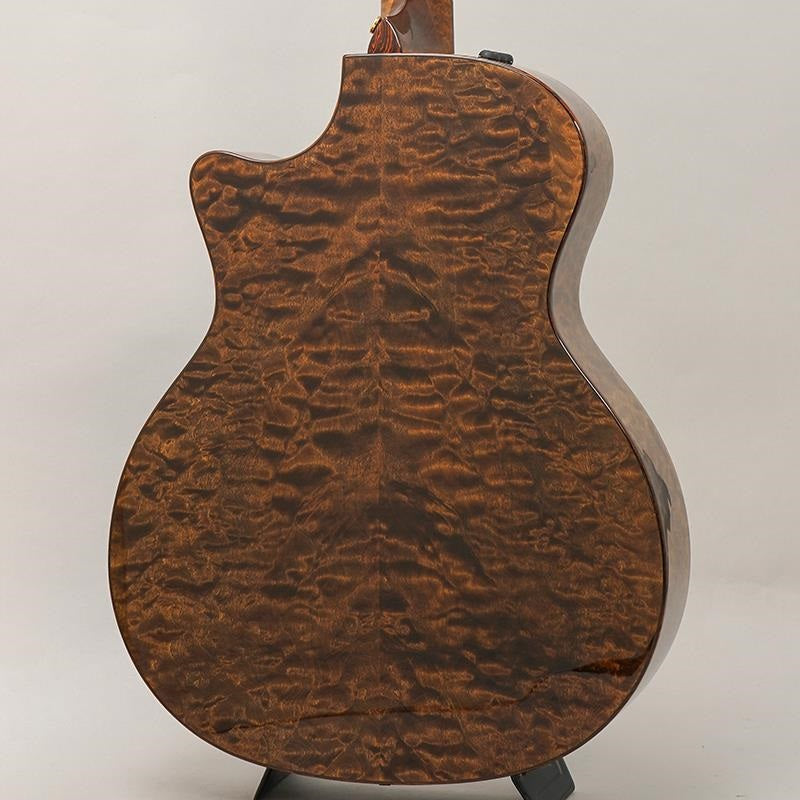 Taylor_Custom_Gace_Hand_Select_All_Quilt_Maple_(Transparent_Dark_Brown)_[Ikebe_Musical_Instruments_50th_Anniversary_Limited_Edition_Model]_02