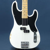 USED_​​Mike_Dirnt_Road_Worn_Precision_Bass_(White_Blonde)_01