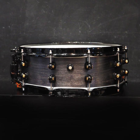 USED_​​MCCM1450S_B_#1009_Music_City_Custom_-USA_Solid_Maple_Shell_Snare_Drums_14×5_[Raven_Rally]_02