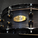 USED_​​MCCM1450S_B_#1009_Music_City_Custom_-USA_Solid_Maple_Shell_Snare_Drums_14×5_[Raven_Rally]_03