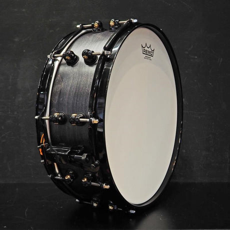USED_​​MCCM1450S_B_#1009_Music_City_Custom_-USA_Solid_Maple_Shell_Snare_Drums_14×5_[Raven_Rally]_04
