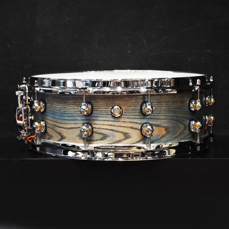 USED_​​MCCA1450S_C_#1011_Music_City_Custom_-USA_Solid_Ash_Shell_Snare_Drums_14×5_[Hand-rubbed_Lightning_Blue_Finish]_02