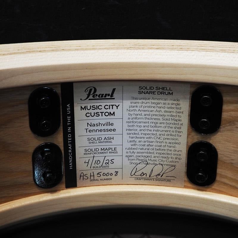USED_​​MCCA1450S_C_#1011_Music_City_Custom_-USA_Solid_Ash_Shell_Snare_Drums_14×5_[Hand-rubbed_Lightning_Blue_Finish]_11