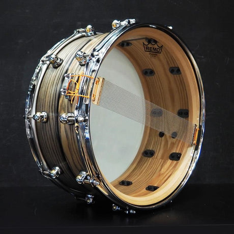 USED_​​MCCA1465S_C_#1010_Music_City_Custom_-USA_Solid_Ash_Shell_Snare_Drums_14×6_5_[Hand-rubbed_Two_Tone_Ash_w_Ebony_Inlay]_05