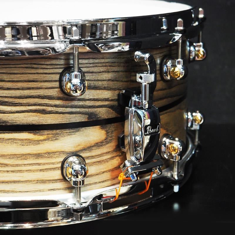 USED_​​MCCA1465S_C_#1010_Music_City_Custom_-USA_Solid_Ash_Shell_Snare_Drums_14×6_5_[Hand-rubbed_Two_Tone_Ash_w_Ebony_Inlay]_06