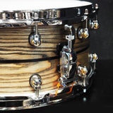 USED_​​MCCA1465S_C_#1010_Music_City_Custom_-USA_Solid_Ash_Shell_Snare_Drums_14×6_5_[Hand-rubbed_Two_Tone_Ash_w_Ebony_Inlay]_06