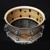 USED_​​MCCA1465S_C_#1010_Music_City_Custom_-USA_Solid_Ash_Shell_Snare_Drums_14×6_5_[Hand-rubbed_Two_Tone_Ash_w_Ebony_Inlay]_08