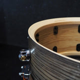 USED_​​MCCA1465S_C_#1010_Music_City_Custom_-USA_Solid_Ash_Shell_Snare_Drums_14×6_5_[Hand-rubbed_Two_Tone_Ash_w_Ebony_Inlay]_09