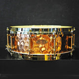 USED_​​BZH-5014DHBR_[Hammered_Bronze_Shell_Snare_Drum_14×5]_01