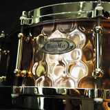 USED_​​BZH-5014DHBR_[Hammered_Bronze_Shell_Snare_Drum_14×5]_03