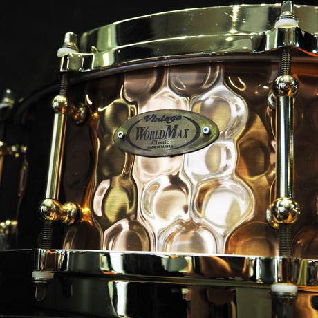 USED_​​BZH-5014DHBR_[Hammered_Bronze_Shell_Snare_Drum_14×5]_03