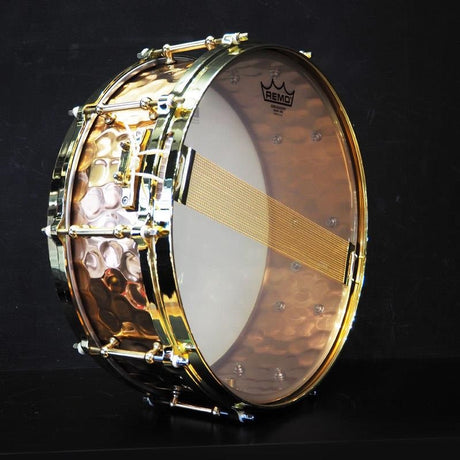 USED_​​BZH-5014DHBR_[Hammered_Bronze_Shell_Snare_Drum_14×5]_05