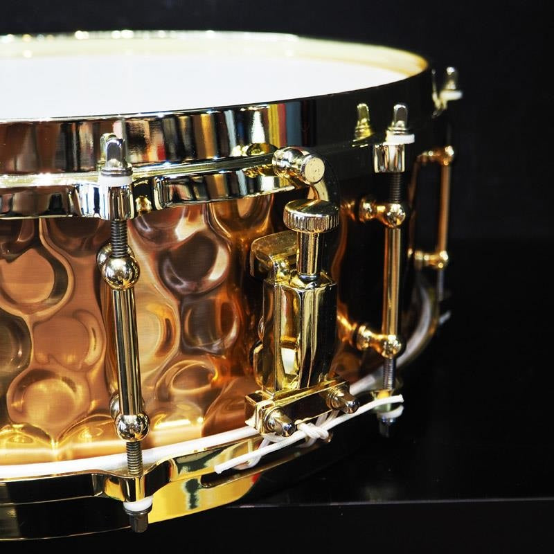 USED_​​BZH-5014DHBR_[Hammered_Bronze_Shell_Snare_Drum_14×5]_06