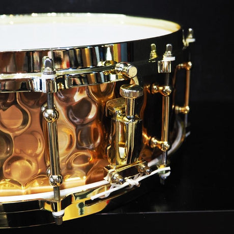 USED_​​BZH-5014DHBR_[Hammered_Bronze_Shell_Snare_Drum_14×5]_06