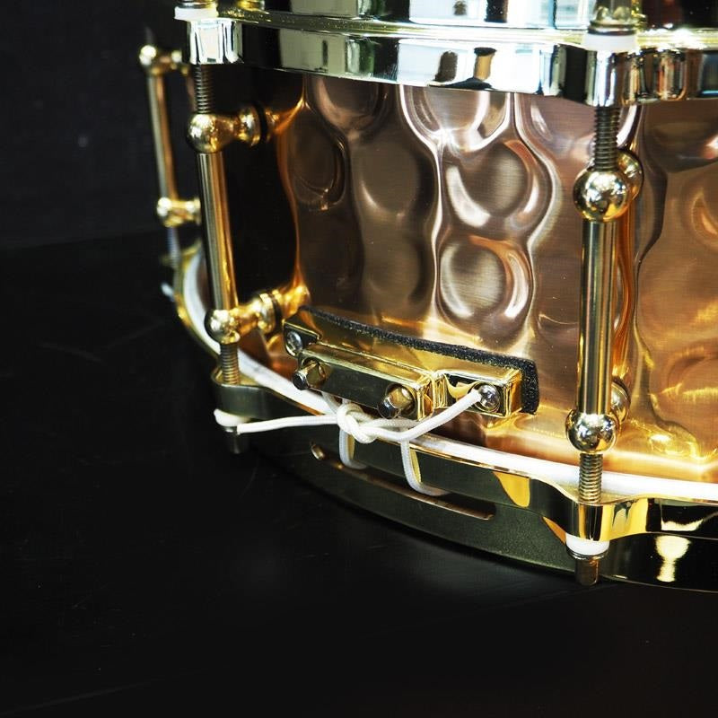 USED_​​BZH-5014DHBR_[Hammered_Bronze_Shell_Snare_Drum_14×5]_07