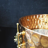 USED_​​BZH-5014DHBR_[Hammered_Bronze_Shell_Snare_Drum_14×5]_11