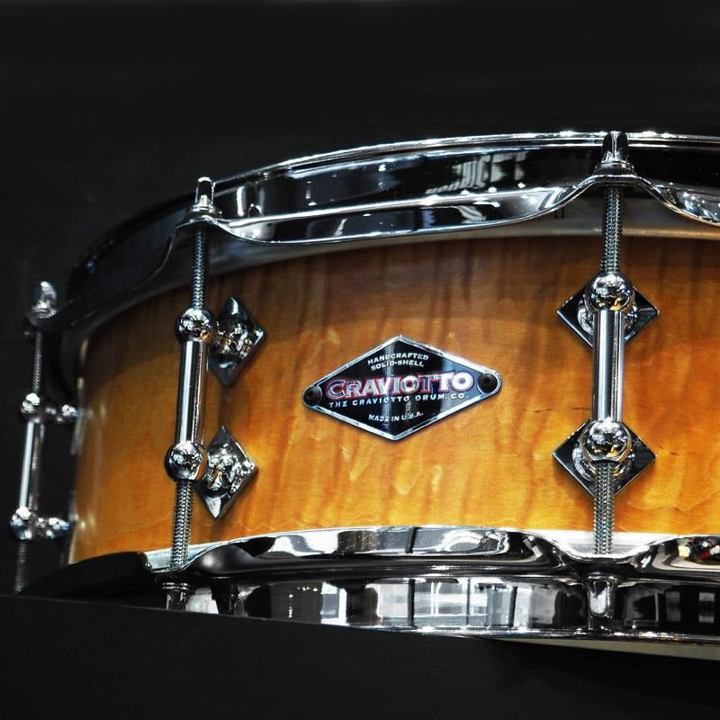 USED_​​Custom_Shop_Solid_Curly_Maple_Shell_Snare_Drum_14x4_5_[Manufactured_in_2015___Includes_Craviotto_logo_case]_03