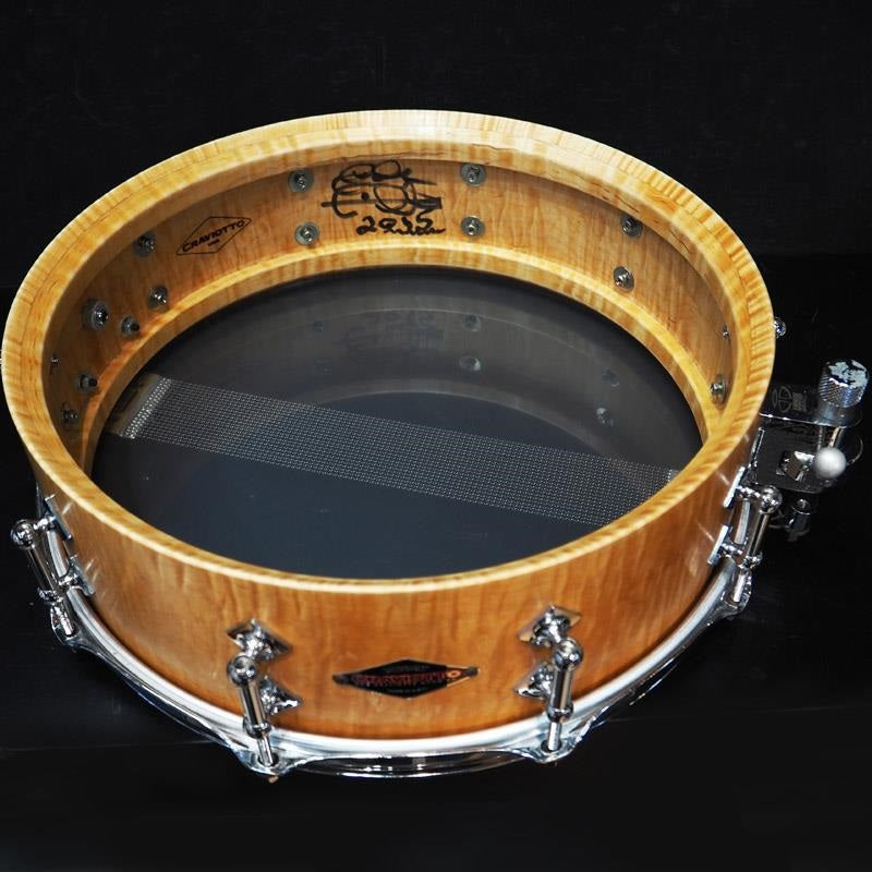 USED_​​Custom_Shop_Solid_Curly_Maple_Shell_Snare_Drum_14x4_5_[Manufactured_in_2015___Includes_Craviotto_logo_case]_09