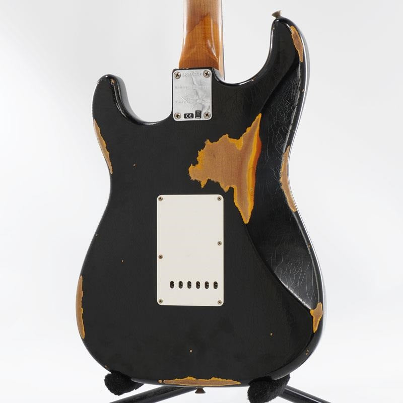 USED_​​2021_Limited_Edition_1961_Stratocaster_Heavy_Relic_Aged_Black_over_3-Tone_Sunburst_Roasted_Maple_Neck_2023_[SN__CZ566964]_03