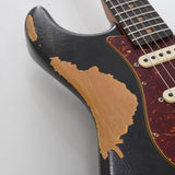 USED_​​2021_Limited_Edition_1961_Stratocaster_Heavy_Relic_Aged_Black_over_3-Tone_Sunburst_Roasted_Maple_Neck_2023_[SN__CZ566964]_11