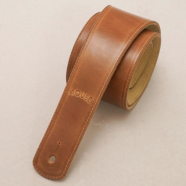 [Domestic_Genuine_Leather_Strap]_HORWEEN_(Natural)___STANDARD___L-Size_(Tail_Strap_for_Acoustic-Electric_Guitars)_01