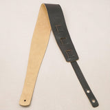 [Domestic_Genuine_Leather_Strap]_HORWEEN_(Black)___STANDARD___M-Size_(Tail_strap_for_acoustic-electric_guitars)_03