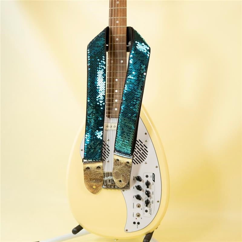 Reversible_Sequin_Guitar_Strap_-_Blue_&_Silver_03