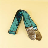 Reversible_Sequin_Guitar_Strap_-_Blue_&_Silver_04
