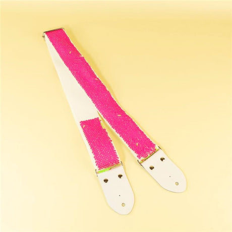 Reversible_Sequin_Guitar_Strap_-_Pink_&_Green_05