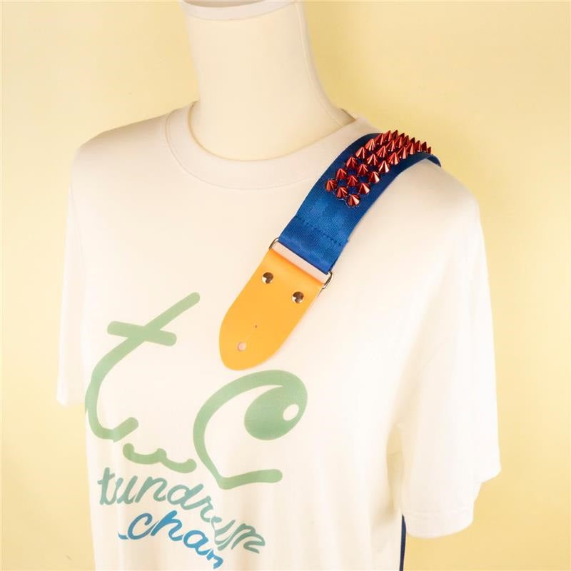 Neon_Leather_x_Studs_Guitar_Strap_S_—_Blue_x_Red_03