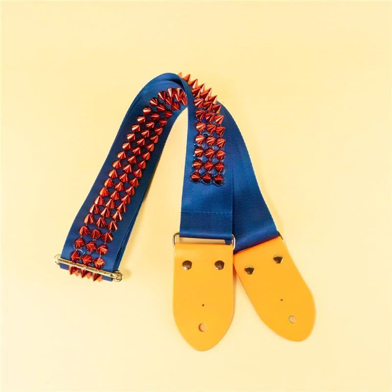 Neon_Leather_x_Studs_Guitar_Strap_S_—_Blue_x_Red_05