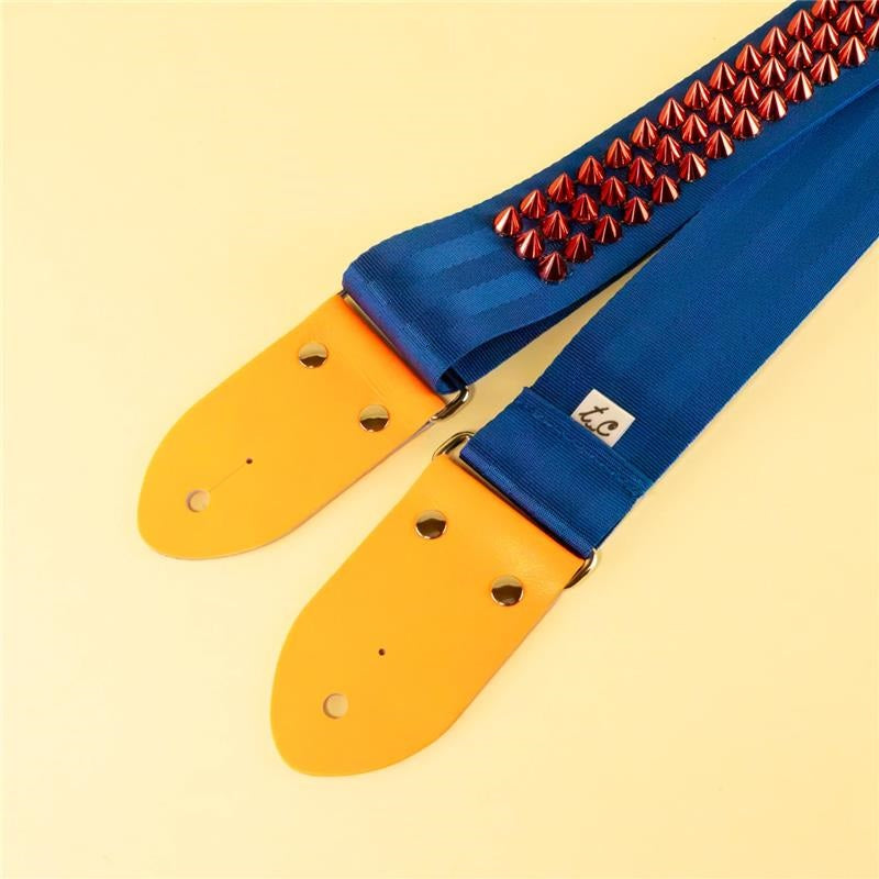 Neon_Leather_x_Studs_Guitar_Strap_S_—_Blue_x_Red_08
