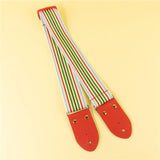 【KIDS】Colorful_Stripe_Guitar_Strap_1_-_Red_05