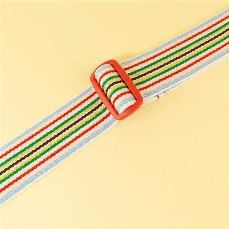 【KIDS】Colorful_Stripe_Guitar_Strap_1_-_Red_09
