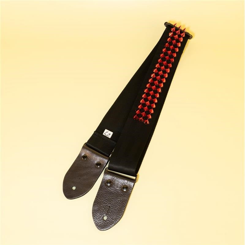 Heavy_Metal_Kids_Studded_Guitar_Strap_S_-_Black_&_Devil_Red_06