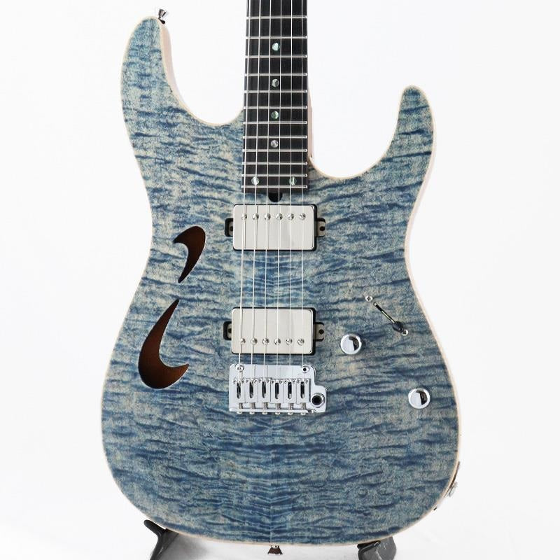 USED_​​DST-Hollow24_Mahogany_Limited_(Trans_Blue_Denim)_[SN_032986]_T's_Guitars_01
