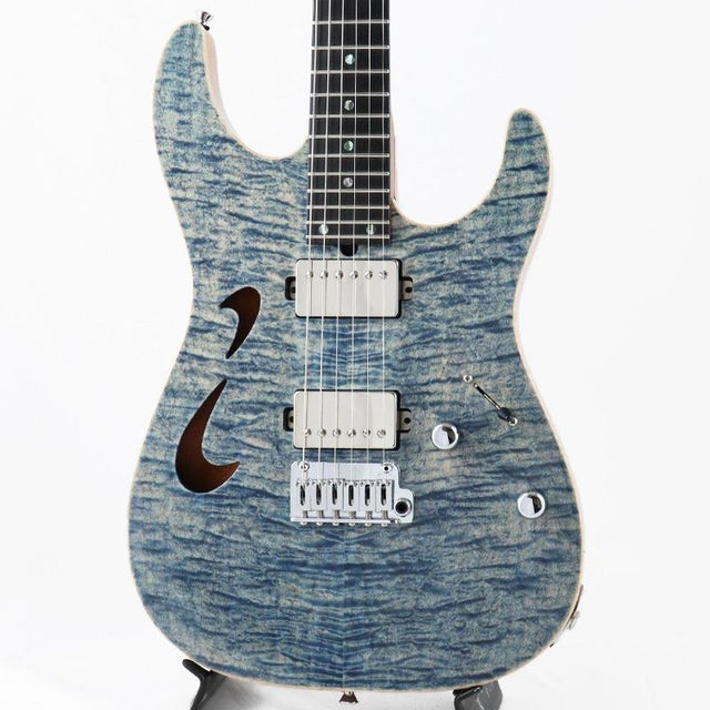 USED_​​DST-Hollow24_Mahogany_Limited_(Trans_Blue_Denim)_[SN_032986]_T's_Guitars_01