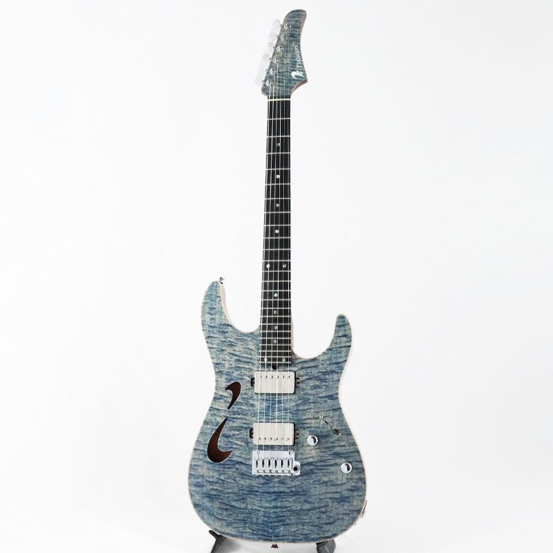 USED_​​DST-Hollow24_Mahogany_Limited_(Trans_Blue_Denim)_[SN_032986]_T's_Guitars_02