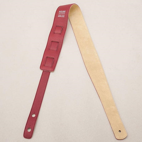[Domestic_Genuine_Leather_Strap]_SHRINK_(Bordeaux)___SLIM___M-Size_(Tail_Strap_for_Acoustic-Electric_Guitars)_04