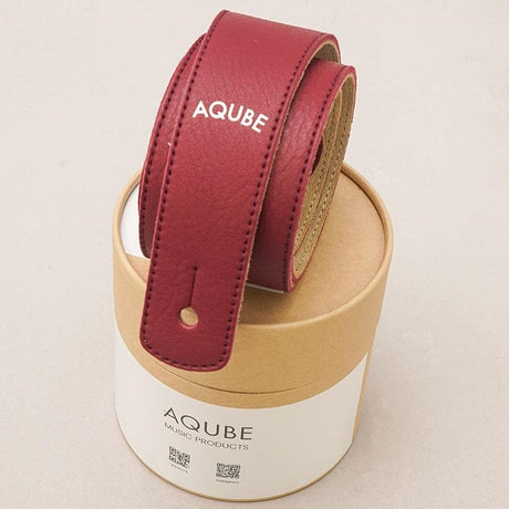 [Domestic_Genuine_Leather_Strap]_SHRINK_(Bordeaux)___SLIM___M-Size_(Tail_Strap_for_Acoustic-Electric_Guitars)_05