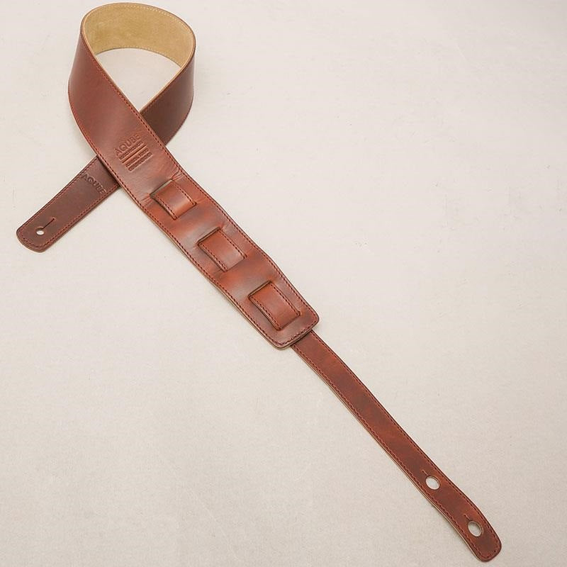 [Domestic_Genuine_Leather_Strap]_HORWEEN_(Timber)___SLIM___M-Size_(Tail_Strap_for_Acoustic-Electric_Guitars)_02