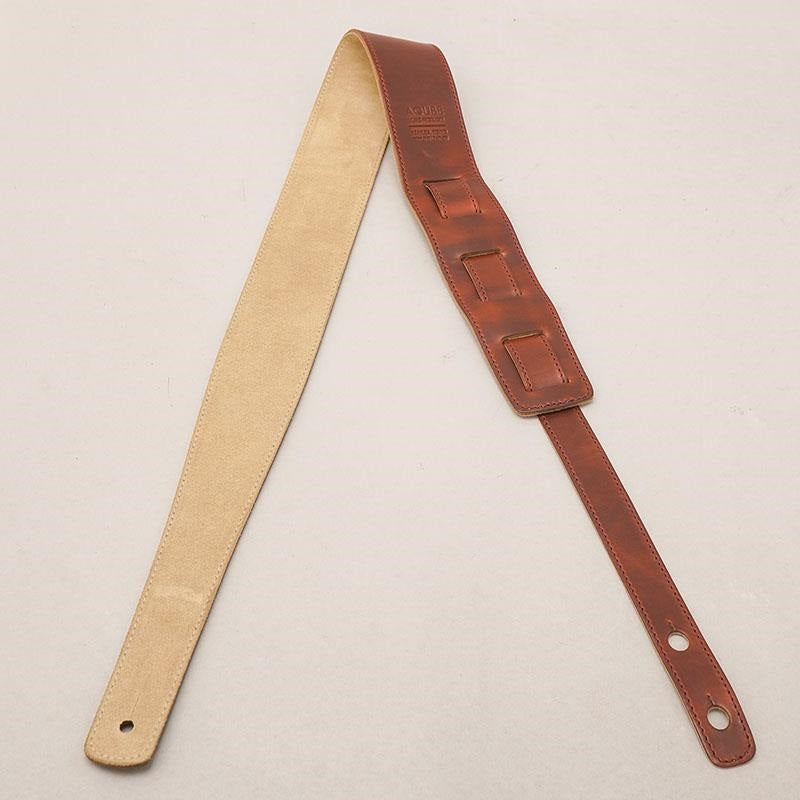 [Domestic_Genuine_Leather_Strap]_HORWEEN_(Timber)___SLIM___M-Size_(Tail_Strap_for_Acoustic-Electric_Guitars)_04
