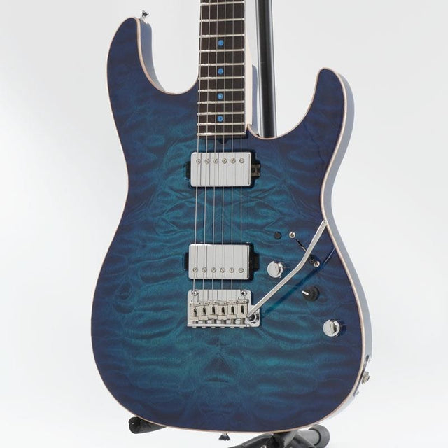 USED_​​JAPAN_Studio_Elite_HD_Quilt_Maple_Top_White_Limba_Rosewood_(Transparent_Blue_Burst)[SN__J25022]_01